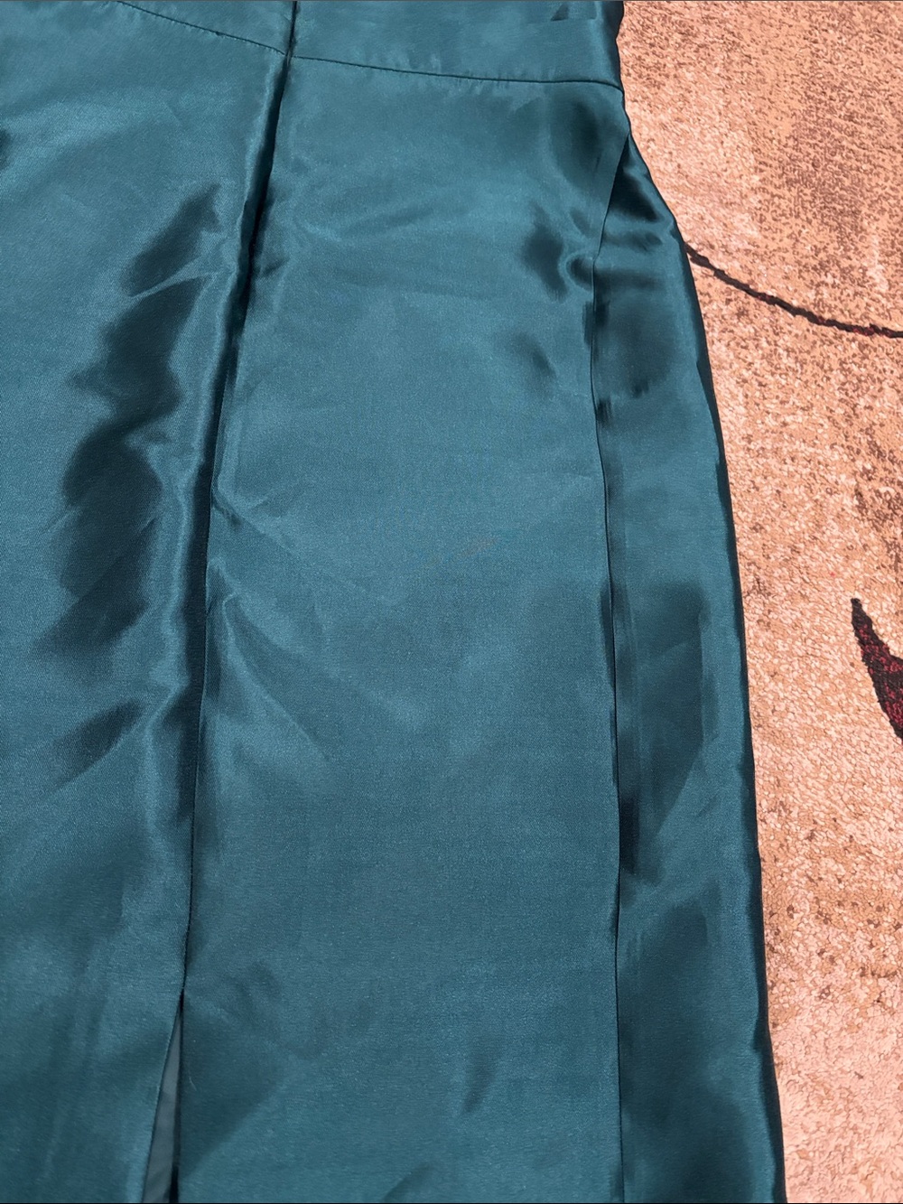 Donna Karan Teal Strapless Evening Gown - Picture 9 of 9